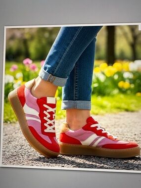 Gabor Comfort Suede Platform Sneakers 8.5